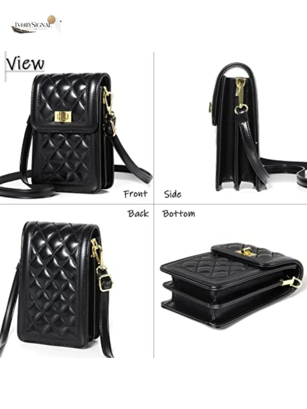 Synthetic Leather Crossbody Phone Purse Mini Messenger Shoulder Handbag Wallet